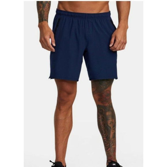 RVCA Other - RVCA Men's Yogger 4-WAY Stretch Workout Sport Short 17" Midnight Blue XL